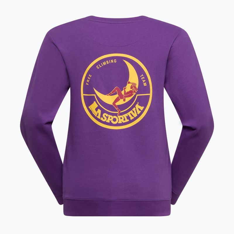 Damen-Sweatshirt La Sportiva Climbing On The Moon purple/yellow 4