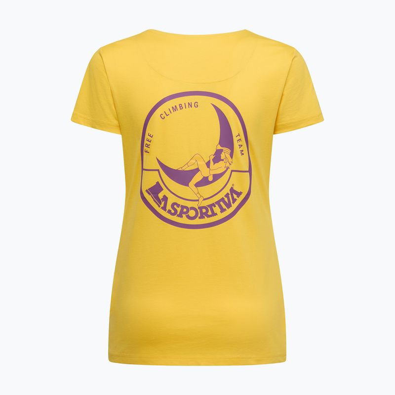 Damen T-Shirt La Sportiva Climbing on the Moon giallo/viola 2