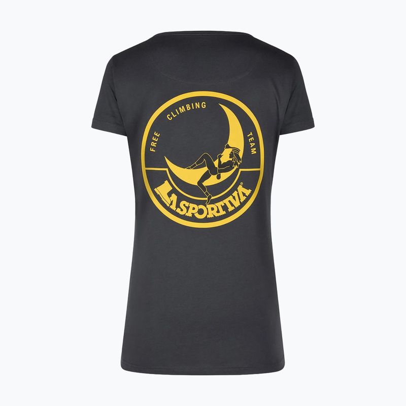 Damen T-Shirt La Sportiva Climbing on the Moon black/yellow 2