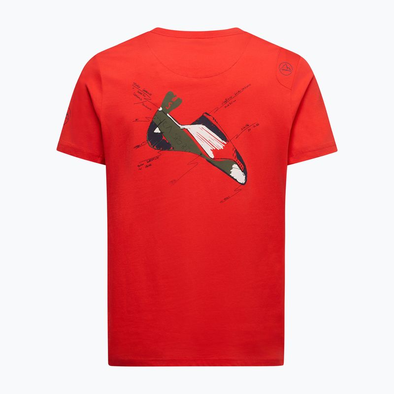 La Sportiva Mantra Herren T-Shirt mountain red/night sky 4