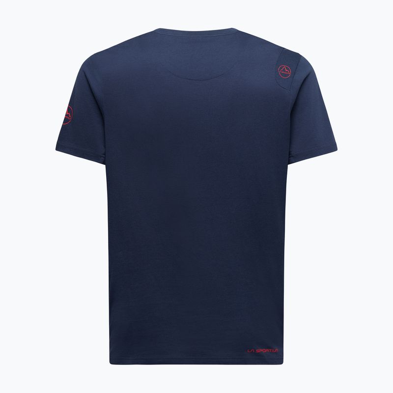 La Sportiva Solution Herren Klettershirt night sky/mountain red 2