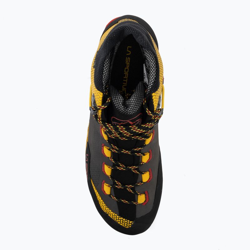 Herren-Bergschuhe La Sportiva Trango Tech Leather GTX black/yellow 5