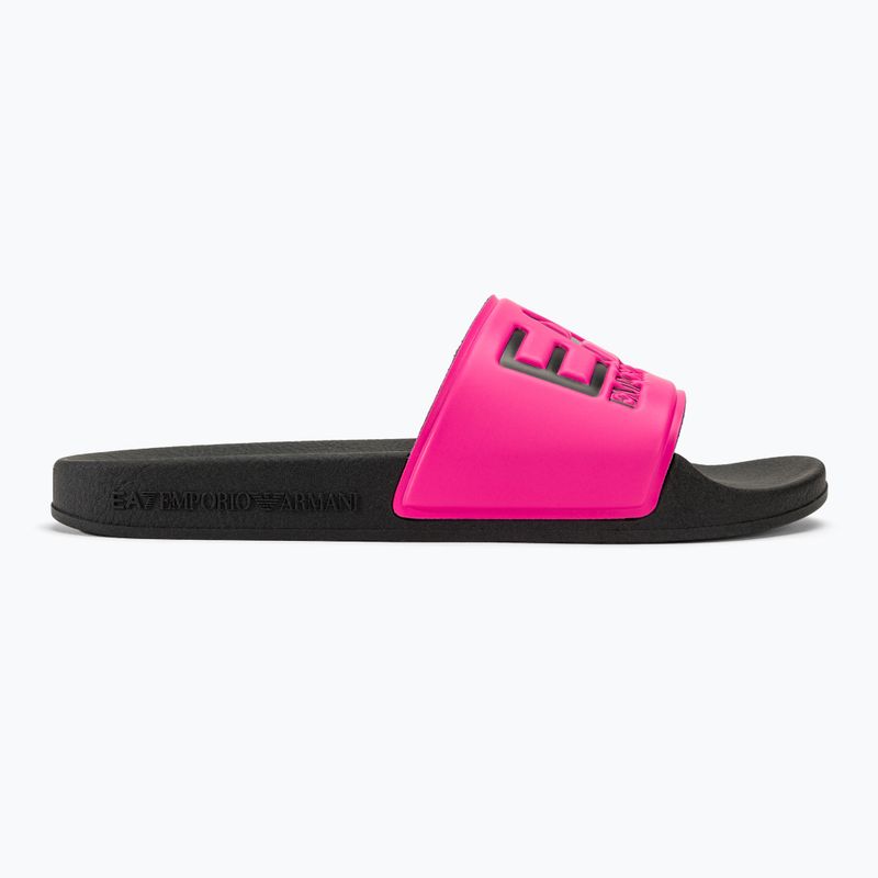 Slides Schlappen  EA7 Emporio Armani Water Sports Visibility pink fluo/black 2