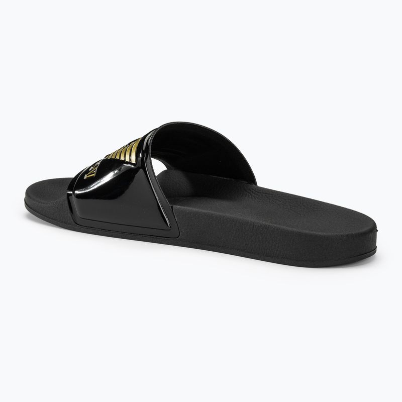 Slides Schlappen  EA7 Emporio Armani Water Sports Visibility shiny black/gold 3