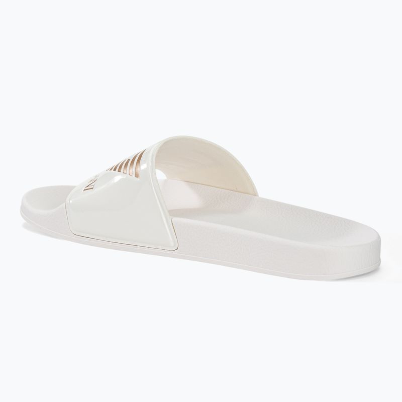Slides Schlappen  EA7 Emporio Armani Water Sports Visibility shiny white/rose gol