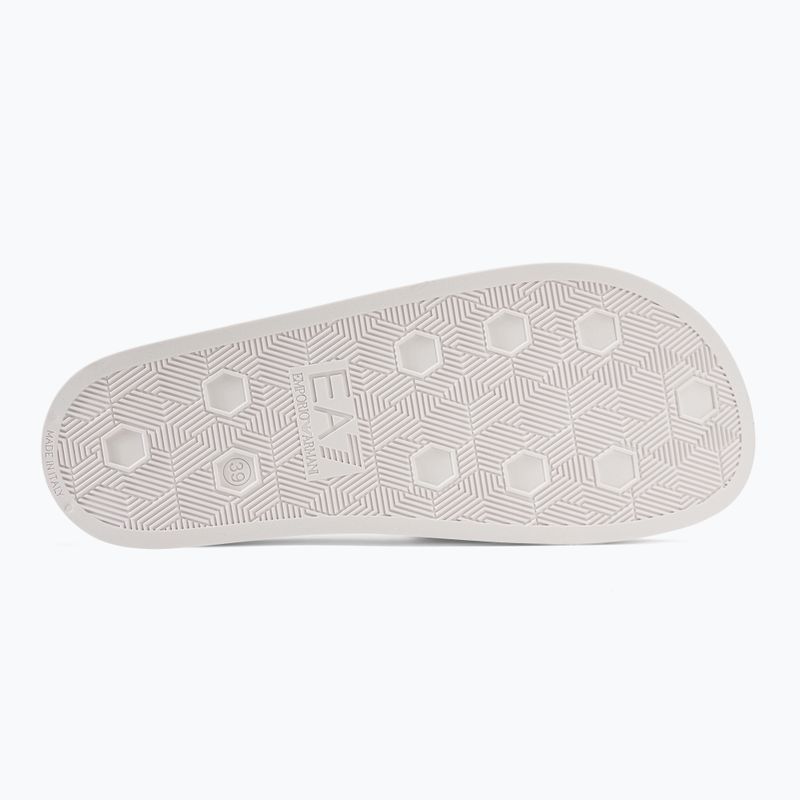 Slides Schlappen  EA7 Emporio Armani Water Sports Visibility shiny white/rose gol