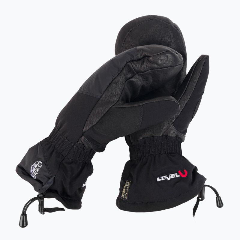 Herren Snowboardhandschuhe Level Yeti Mitt schwarz 2085