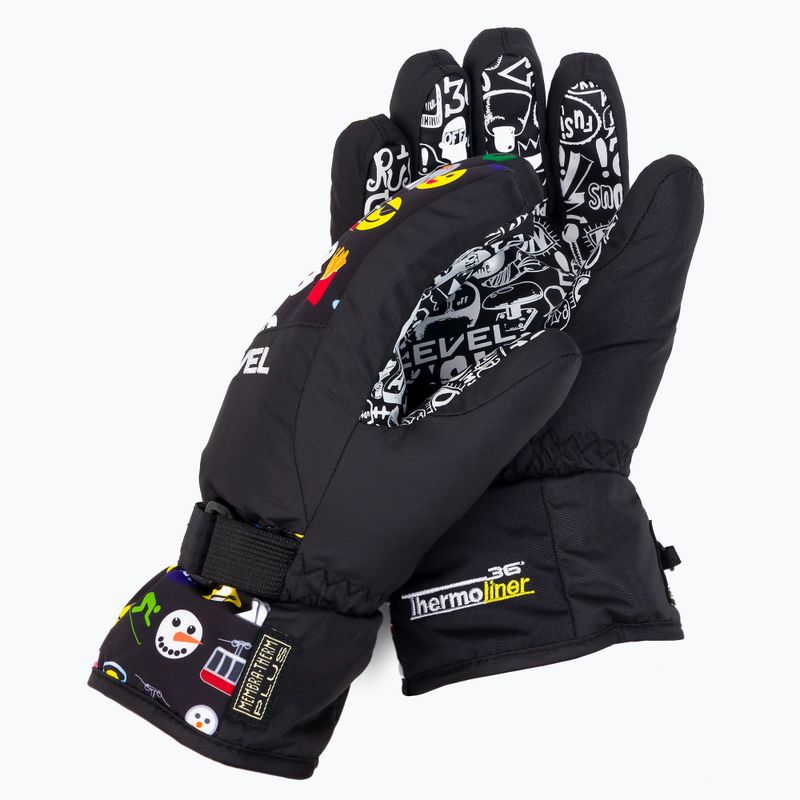 Level Junior Kinder-Skihandschuhe schwarz 4152
