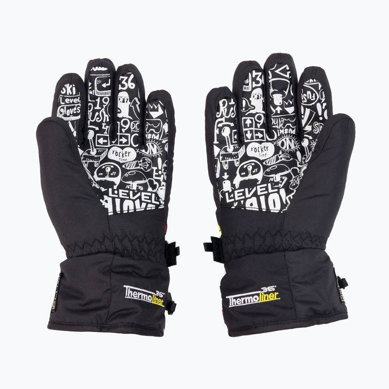 Level Junior Kinder-Skihandschuhe schwarz 4152 2