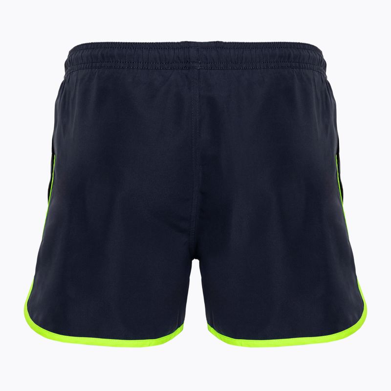 Badeshorts Herren EA7 Emporio Armani Water Sports Core Piping blu navy/fluo lime 2