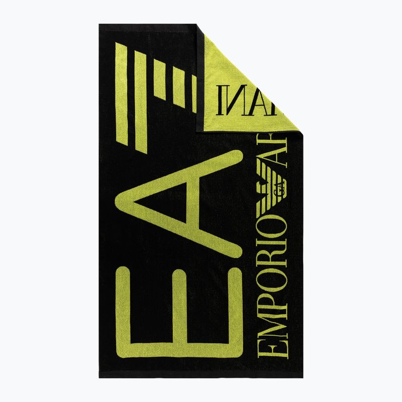 Handtuch EA7 Emporio Armani Water Sports Visibility Towel nero/acid lime