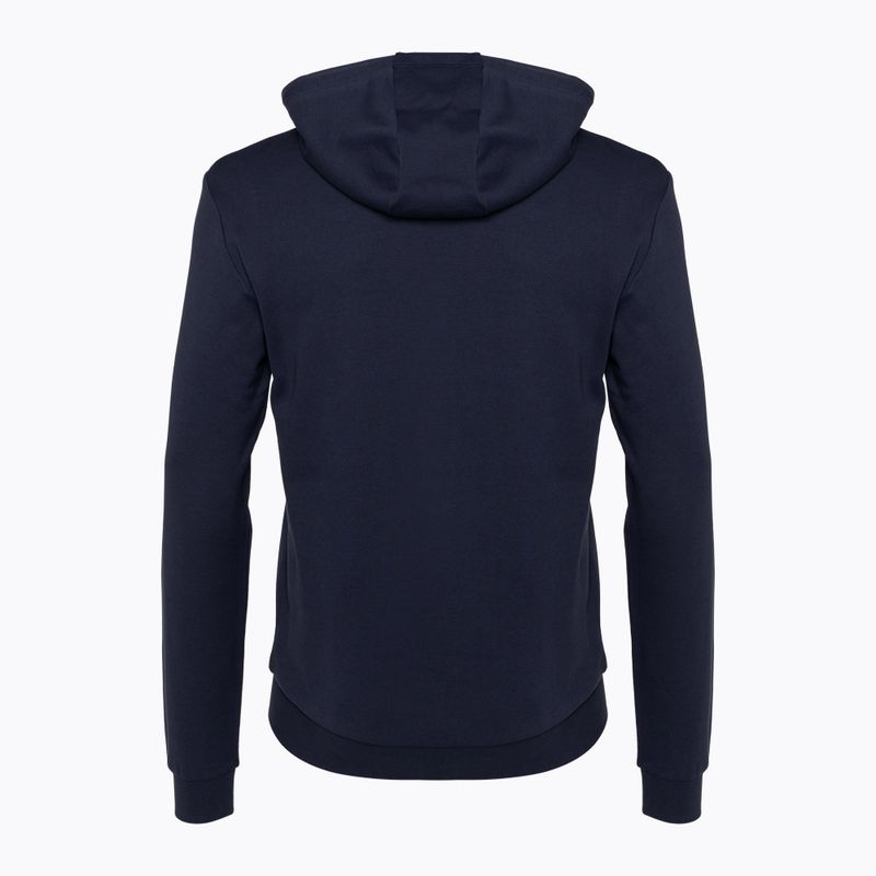 Herren Hoodie Sweatshirt EA7 Emporio Armani Train Logo Series Oversize Logo Hoodie Coft navy blue 6