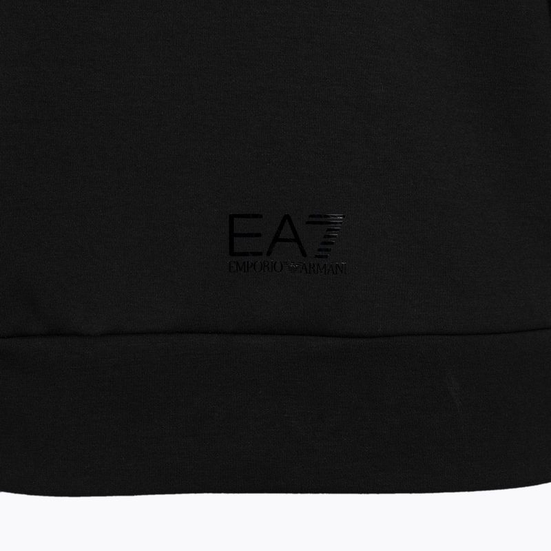 Damen Hoodie Sweatshirt EA7 Emporio Armani Train Logo Series Hoodie Mirror black/logo black 4