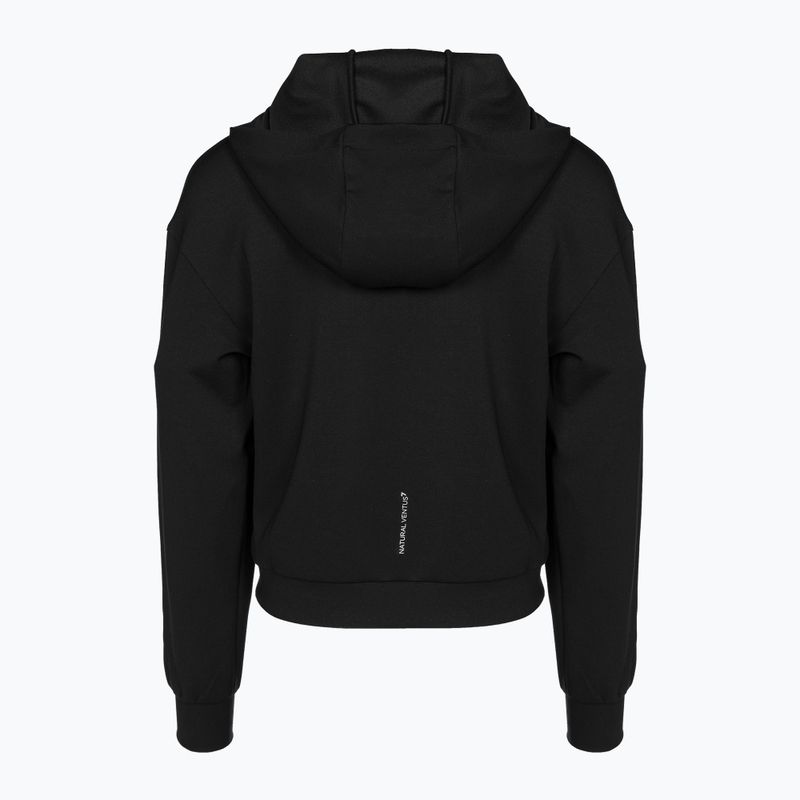 Damen Hoodie Sweatshirt EA7 Emporio Armani Natural Ventus7 Hoodie black 2