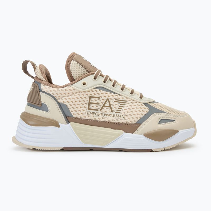 EA7 Emporio Armani Ace Runner Mesh Schuhe whitecap grau/ portabella 2