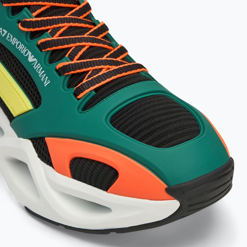 Schuhe EA7 Emporio Armani Infinity Cage black/ evergreen/ orange fluo 7