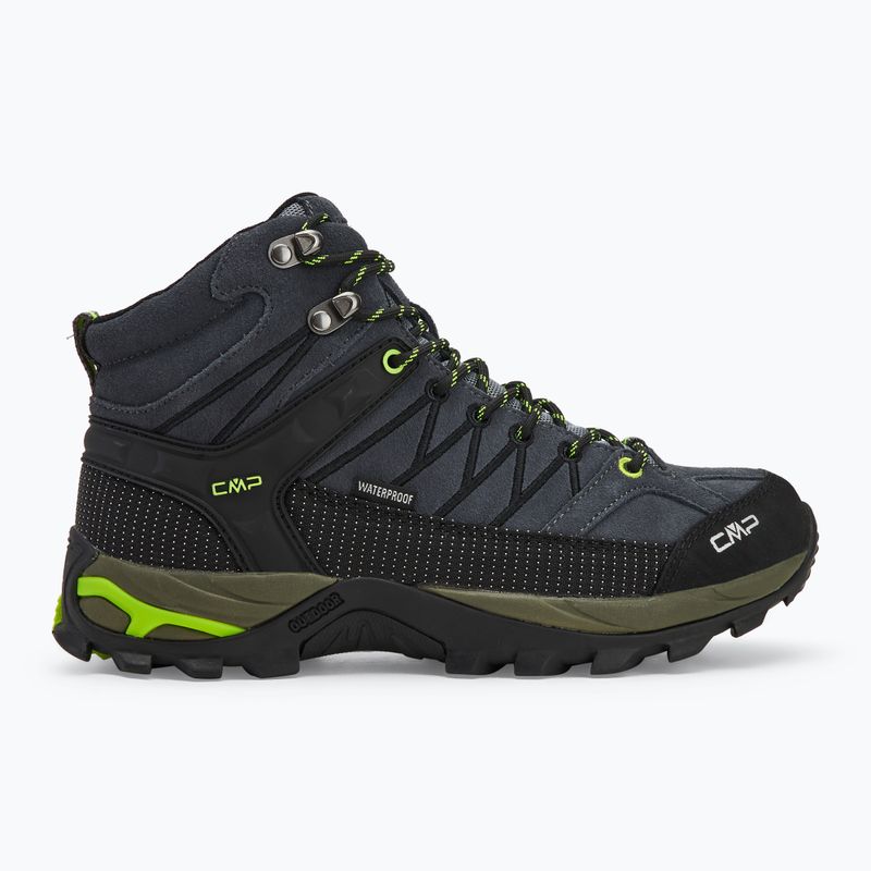 Herren-Trekkingstiefel CMP Rigel Mid grau/gelb fluo 2