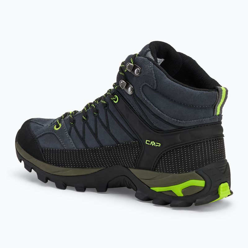 Herren-Trekkingstiefel CMP Rigel Mid grau/gelb fluo 3