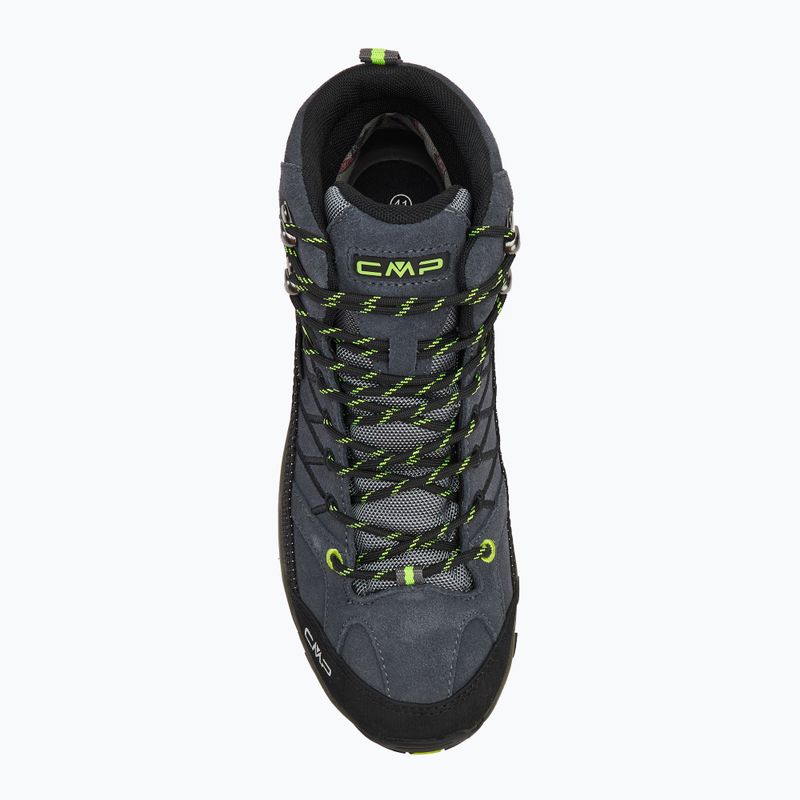 Herren-Trekkingstiefel CMP Rigel Mid grau/gelb fluo 5