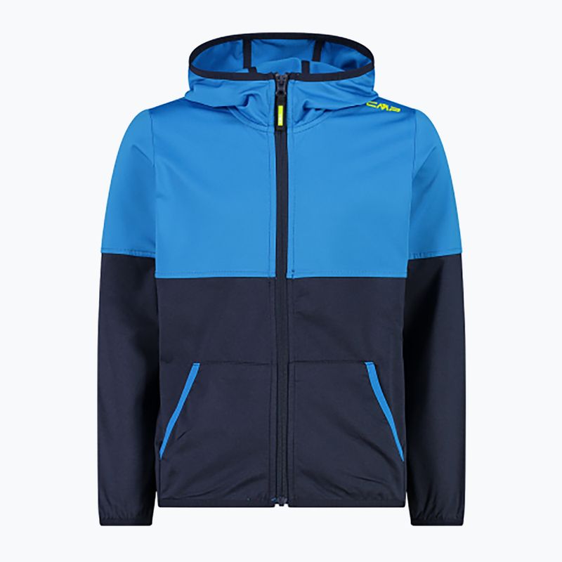 CMP Fix Hood Kinder Sweatshirt b.blue/river/lime