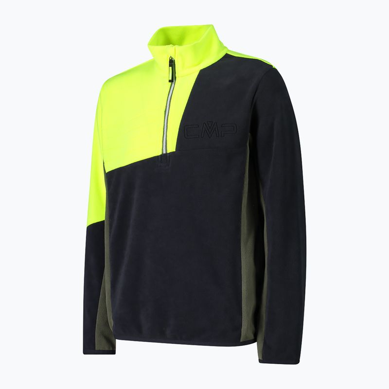 Ski Sweatshrit Hoodie Kinder CMP 33G1204 antracite / yellow fluo