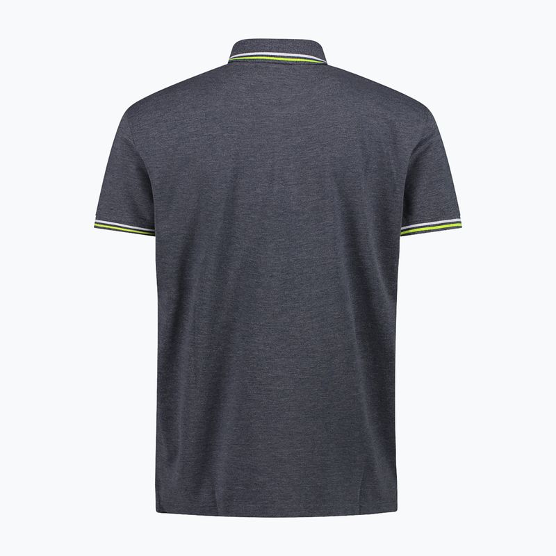 Poloshirt Herren CMP 34D5987 black/blue 2