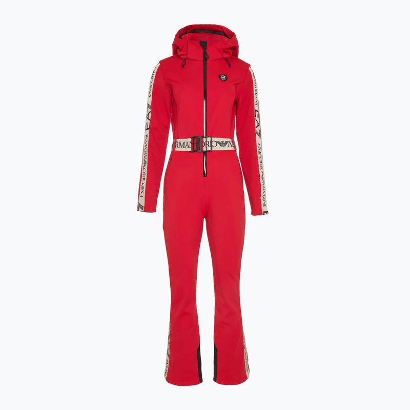 Damenskianzug EA7 Emporio Armani Ski Kitzbuhel Softshell salsa