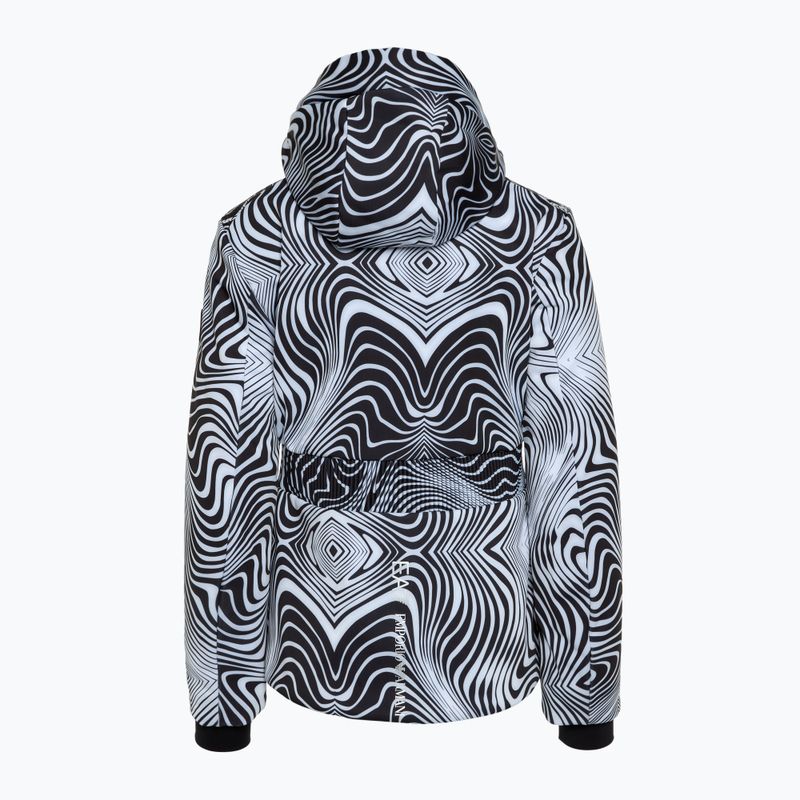 Damen EA7 Emporio Armani Ski Kitzbuhel Softshell Jacke fancy zebra 2