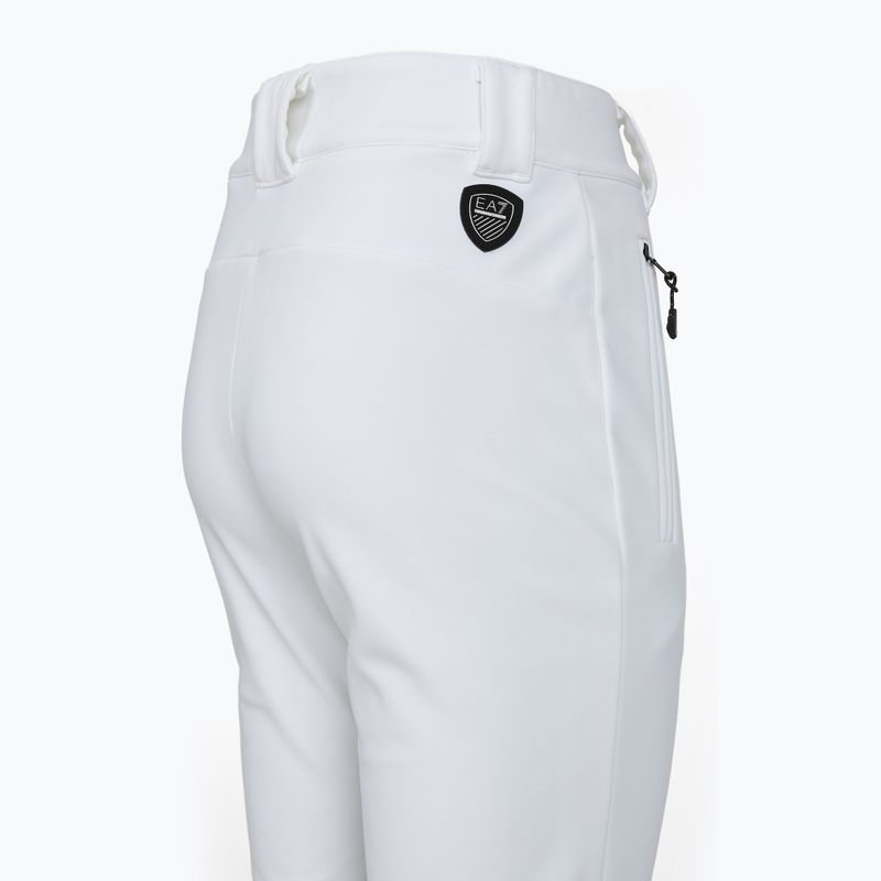 Skihose Damen EA7 Emporio Armani Ski Kitzbuhel High Waisted Softshell white 3
