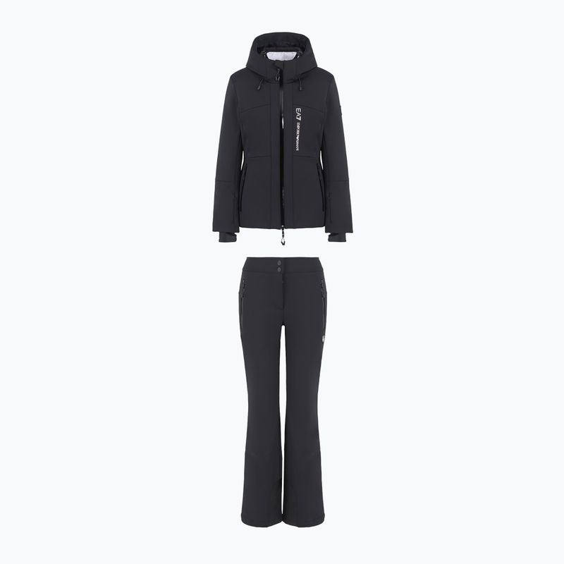 Skiset EA7 Emporio Armani Ski Kitzbuhel Softshell Tris Jacke + Hose + Weste black