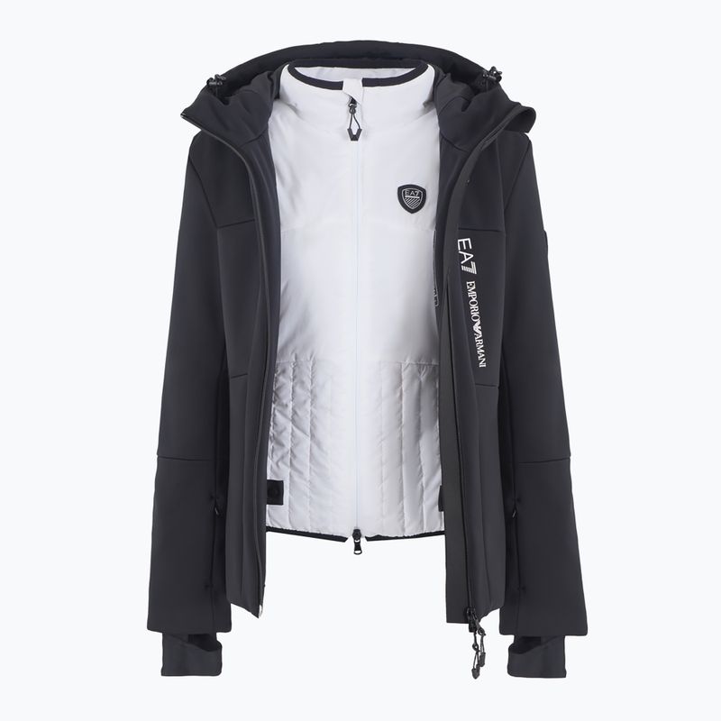 Skiset EA7 Emporio Armani Ski Kitzbuhel Softshell Tris Jacke + Hose + ärmellos schwarz 3