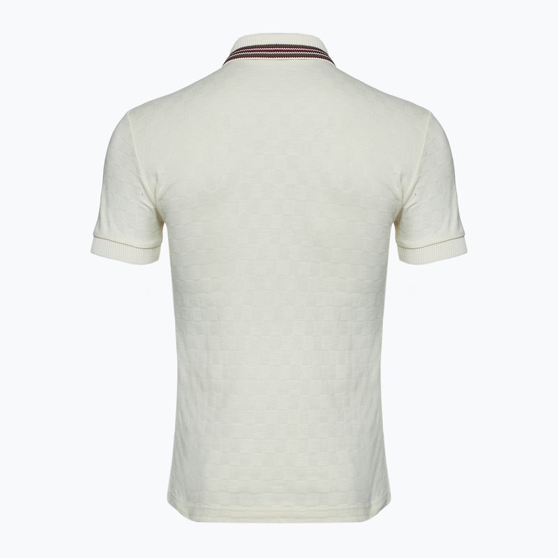 Herren EA7 Emporio Armani Golf Pro Polo Check silberne Birke T-shirt 2