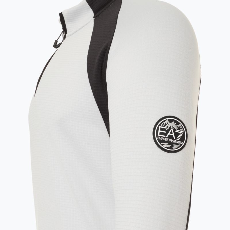 Ski Sweatshirt Hoodie Herren EA7 Emporio Armani Ski St. Moritz Powerstretch T-Top quiet gray 3