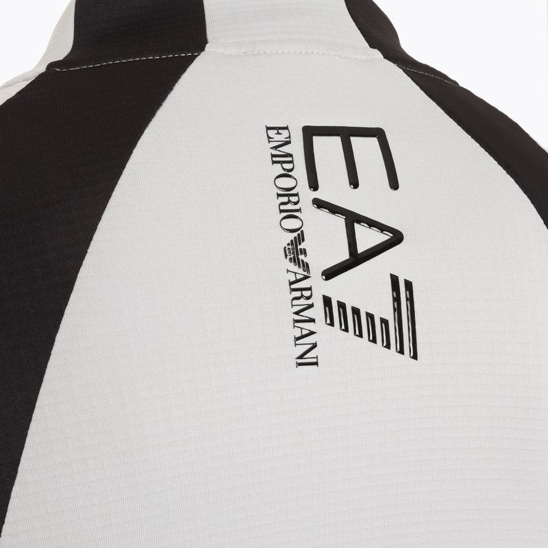 Ski Sweatshirt Hoodie Herren EA7 Emporio Armani Ski St. Moritz Powerstretch T-Top quiet gray 4
