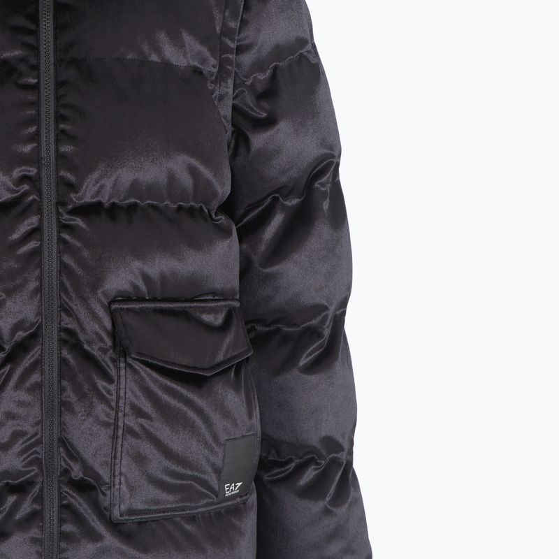 Jacke Damen EA7 Emporio Armani Train Athletic Velour Extra Padded black 4