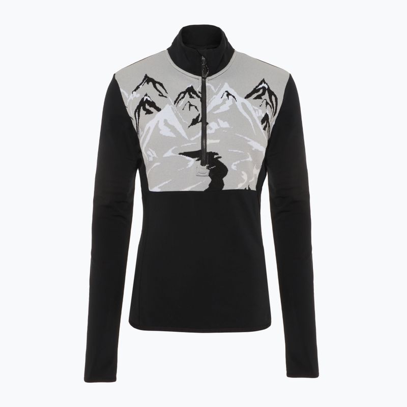 Ski Sweatshirt Hoodie Damen EA7 Emporio Armani Ski St. Moritz Powerstretch T-Top black