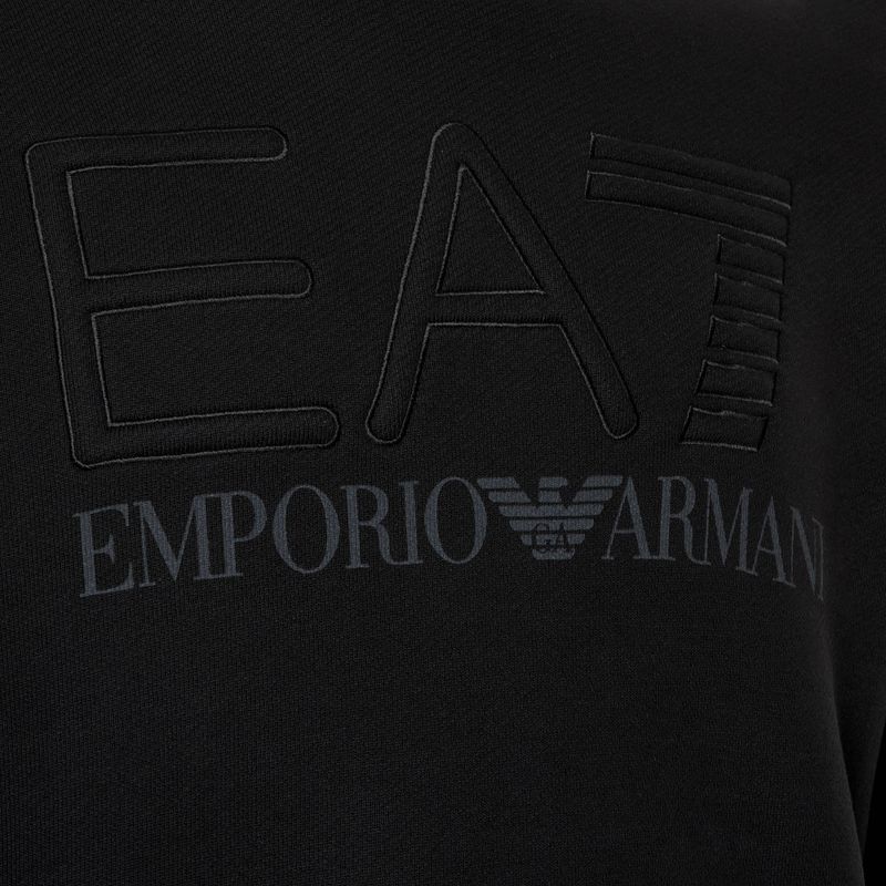 Sweatshirt Hoodie EA7 Emporio Armani Train Logo Series Embroidery T-Top Coft black 3