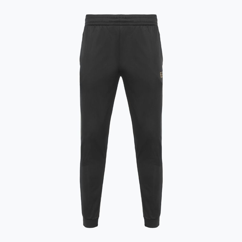 Herren EA7 Emporio Armani Technisches Gewebe Core Identity Trainingsanzug FZ schwarz 5