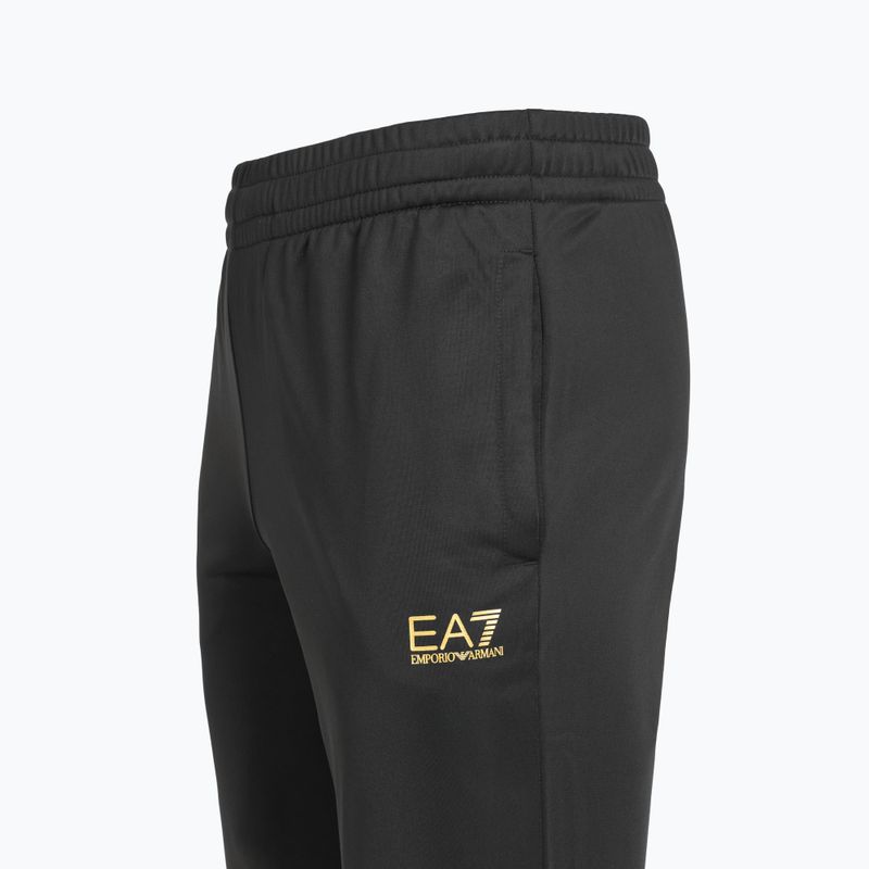 Herren EA7 Emporio Armani Technisches Gewebe Core Identity Trainingsanzug FZ schwarz 9