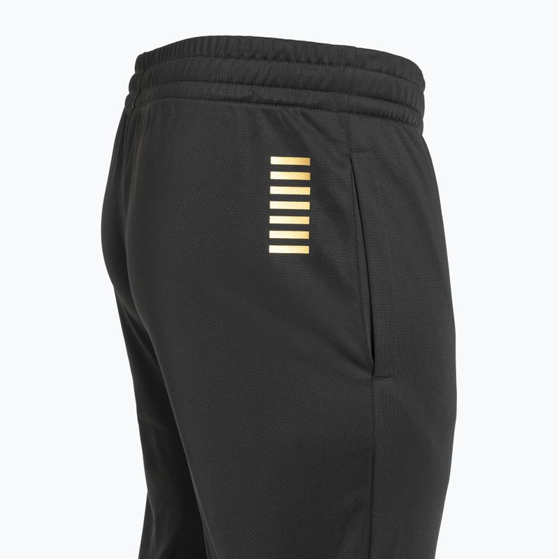 Herren EA7 Emporio Armani Technisches Gewebe Core Identity Trainingsanzug FZ schwarz 10