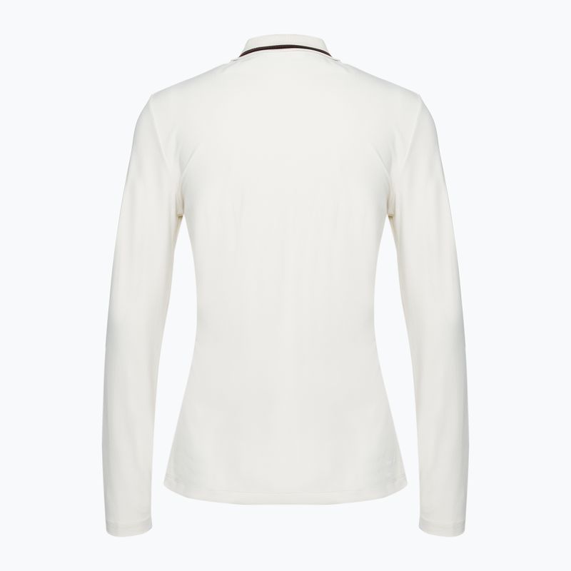 Damen EA7 Emporio Armani Golf Pro Polo silberne Birke Longsleeve 2