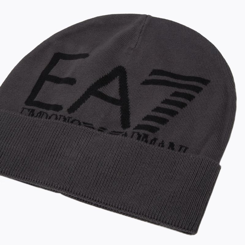 EA7 Emporio Armani Berg Sichtbarkeit Beanie armani blau / Asphalt Wintermütze 3