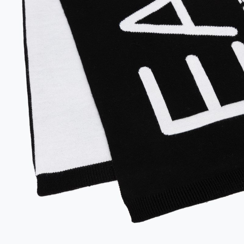 EA7 Mountain Visibility Halstuch schwarz / weiß 2