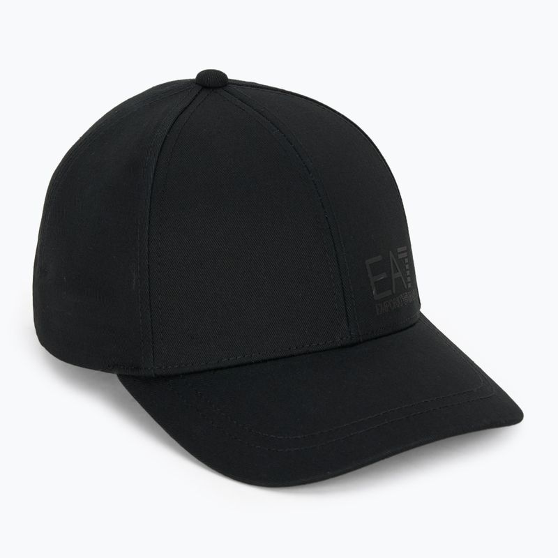 EA7 Emporio Armani TrainCore IdentityLogo Baseballkappe schwarz / schwarz