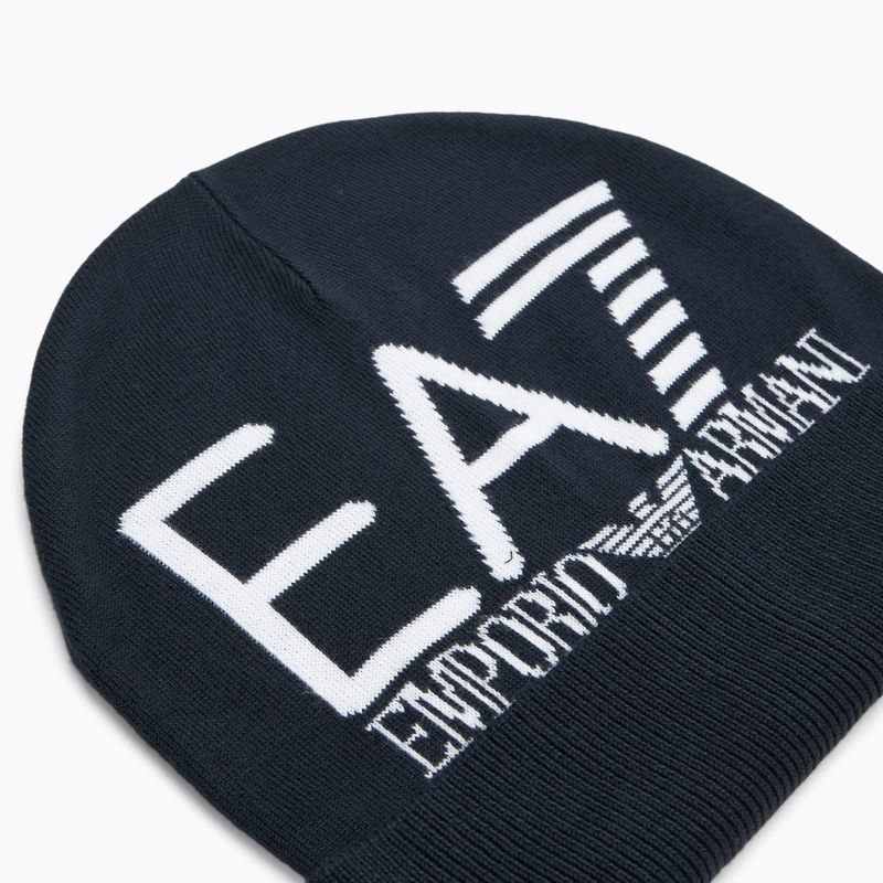 EA7 Emporio Armani Berg Sichtbarkeit Beanie blau / weiß Wintermütze 3