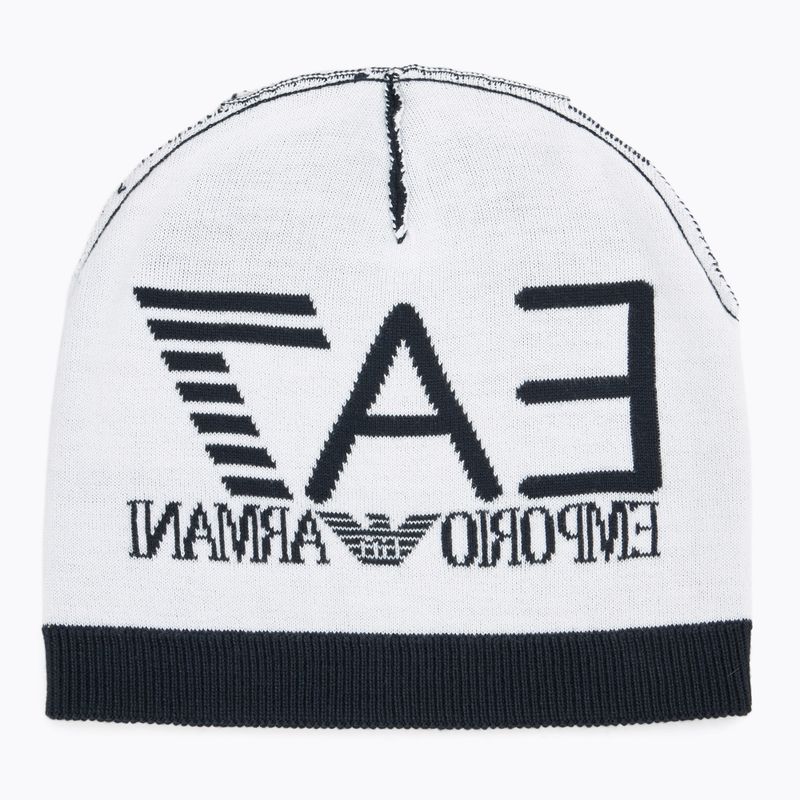 EA7 Emporio Armani Berg Sichtbarkeit Beanie blau / weiß Wintermütze 4