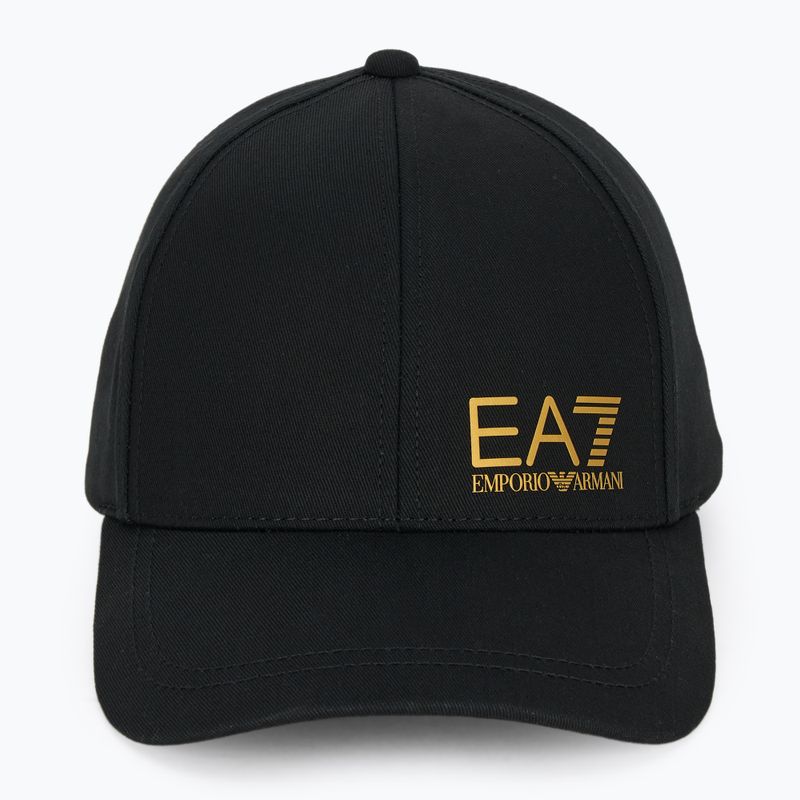 EA7 Emporio Armani TrainCore IdentityLogo Baseballkappe schwarz / gold 2