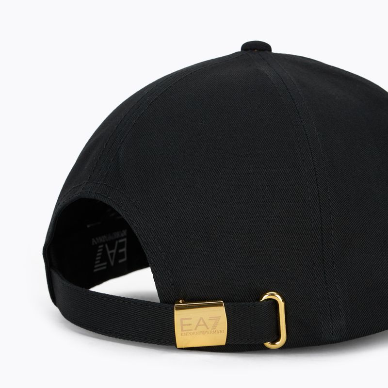 EA7 Emporio Armani TrainCore IdentityLogo Baseballkappe schwarz / gold 4