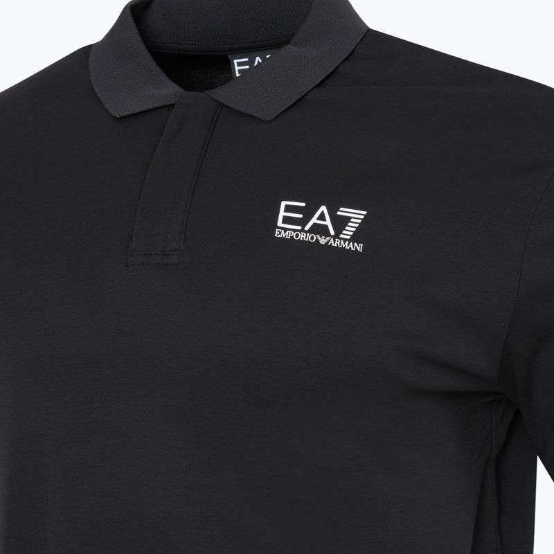 Herren EA7 Emporio Armani Train 7 Lines Poloshirt schwarz 1200 3