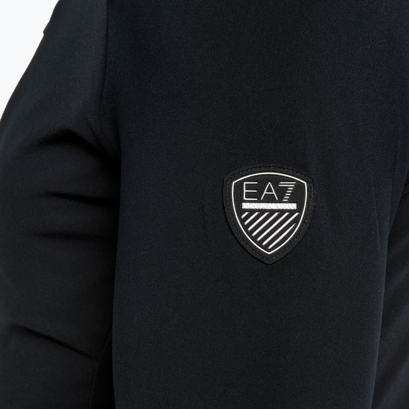 Ski Sweatshirt Hoodie Herren EA7 Emporio Armani Ski Kitzbuhel Powerstretch T-Top black 4